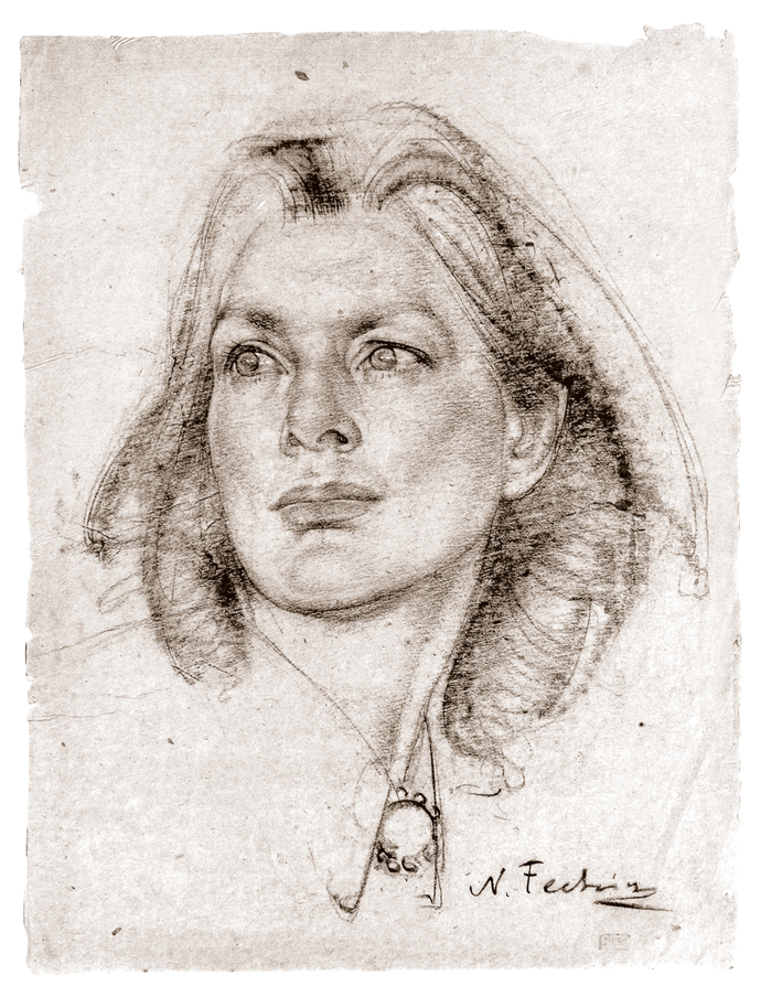  Nicolai Ivanovich Fechin —— 戴饰物的女人